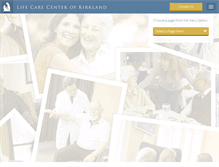 Tablet Screenshot of lifecarecenterofkirkland.com